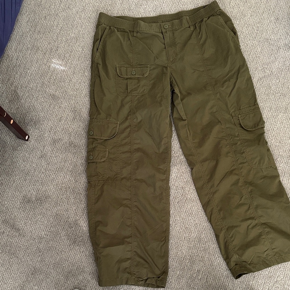 Aritzia Olive Green Cargo Pants